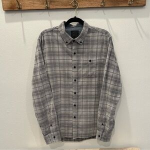 Gray Plaid Men's Shirt